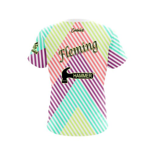 Hammer Tinickia Fleming Geometric Vibes CoolWick Bowling Jersey - Image 2