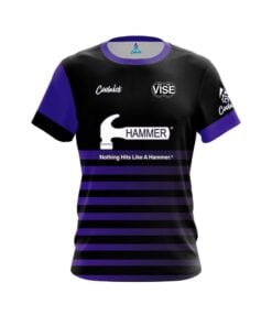 Hammer Tinickia Fleming Purple Faded Stripes CoolWick Bowling Jersey