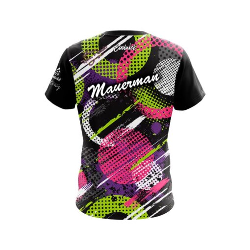 Jennifer Mauerman Lime Sherbet Swirl CoolWick Bowling Jersey - Image 2