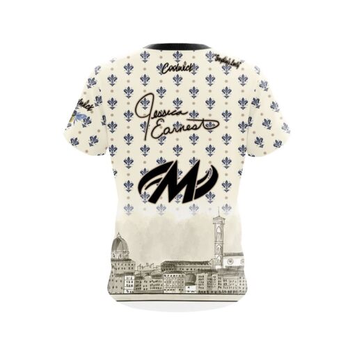 Motiv Jessica Earnest Fleur-de-lis CoolWick Bowling Jersey - Image 2