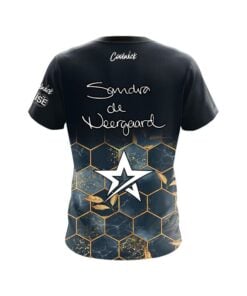 Alternative view of Roto Grip Sandra de Neergaard Navy Hexagon CoolWick Bowling Jersey
