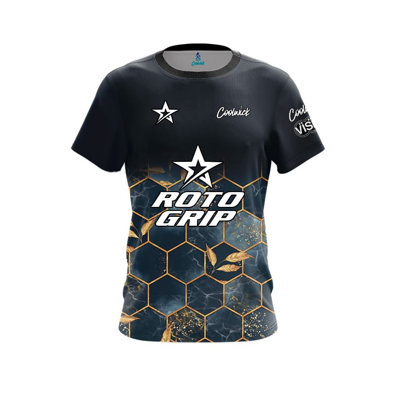 Roto Grip Sandra de Neergaard Navy Hexagon CoolWick Bowling Jersey