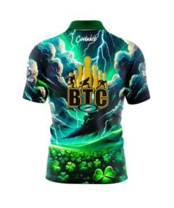 Alternative view of Storm Beat The Champs Shamrock Sash Zip CoolWick Bowling Jersey