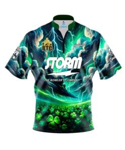 Storm Beat The Champs Shamrock Sash Zip CoolWick Bowling Jersey