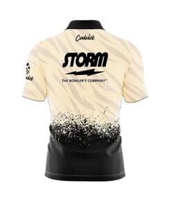 Alternative view of Storm Break Point Quick Ship CoolWick Sash Zip Bowling Jersey