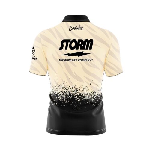 Storm Break Point Quick Ship CoolWick Sash Zip Bowling Jersey - Image 2