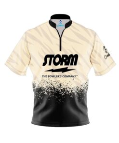 Storm Break Point Quick Ship CoolWick Sash Zip Bowling Jersey