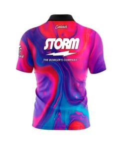 Alternative view of Storm Messenger Quick Ship CoolWick Sash Zip Bowling Jersey