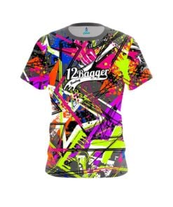 12Bagger Wana Williams Paint Splatter Abstract CoolWick Bowling Jersey