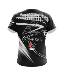 Alternative view of 900 Global Chris Barnes Black Slash CoolWick Bowling Jersey