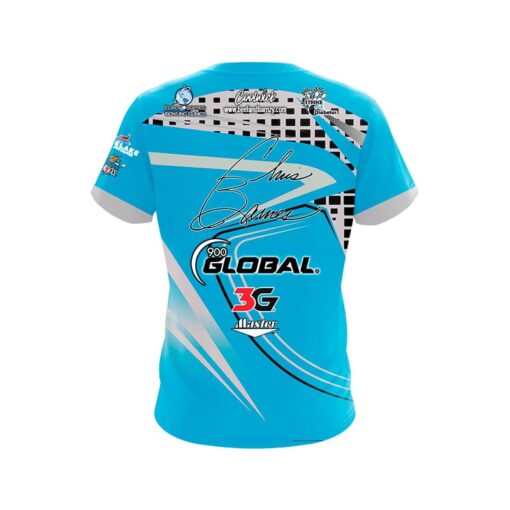 900 Global Chris Barnes Chill Slash CoolWick Bowling Jersey - Image 2