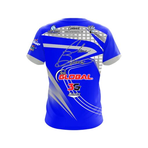 900 Global Chris Barnes LA Slash CoolWick Bowling Jersey - Image 2