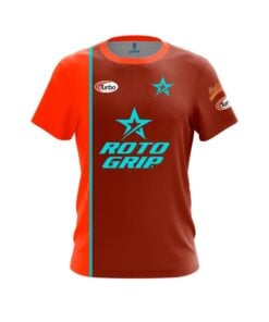 Roto Grip BJ Moore Red Aqua Split CoolWick Bowling Jersey