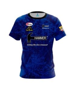 Hammer Nick Pate Blue Grunge CoolWick Bowling Jersey