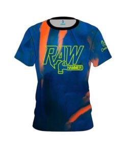 Hammer Raw Blue Black Orange CoolWick Bowling Jersey