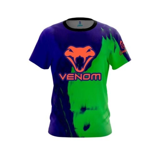 Motiv Green Purple Venom CoolWick Bowling Jersey