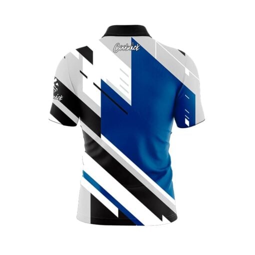 Mid Lane Blue Fast Track CoolWick Bowling Jersey - Image 2