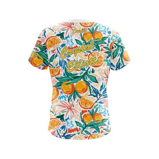 Roto Grip Crystal Elliott Orange Blossom CoolWick Bowling Jersey - Image 2