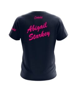 Alternative view of Storm Abigail Starkey Navy Pink CoolWick Bowling Jersey
