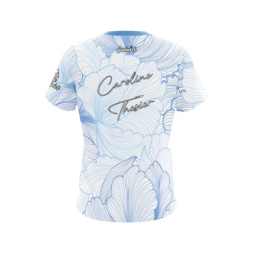 Storm Caroline Thesier Blue Flower CoolWick Bowling Jersey - Image 2