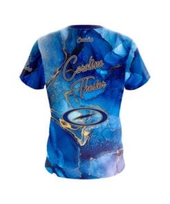 Alternative view of Storm Caroline Thesier Blue Gold Marble CoolWick Bowling Jersey