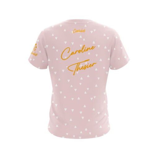 Storm Caroline Thesier Pink Triangles CoolWick Bowling Jersey - Image 2