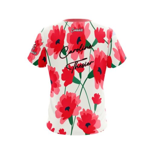 Storm Caroline Thesier Watercolor Roses CoolWick Bowling Jersey - Image 2