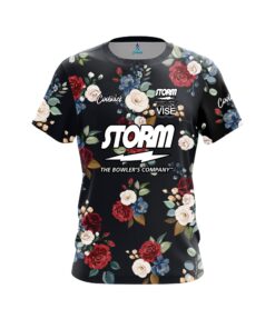 Storm Hope Gramly Red White Blue Flowers CoolWick Bowling Jersey