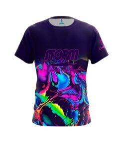 Storm Wana Williams Purple Wavy Rainbow CoolWick Bowling Jersey