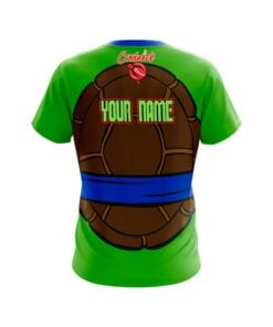 Alternative view of 12Bagger Blue Turtle Ninja CoolWick Bowling Jersey