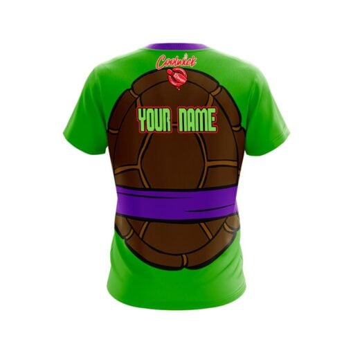 12Bagger Purple Turtle Ninja CoolWick Bowling Jersey - Image 2