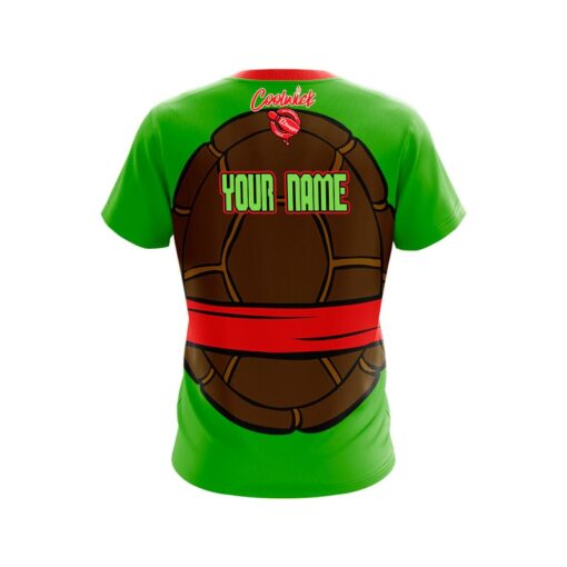 12Bagger Red Turtle Ninja CoolWick Bowling Jersey - Image 2