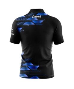 Alternative view of Blue Luxury Strikes Fast Track CoolWick Bowling Jersey