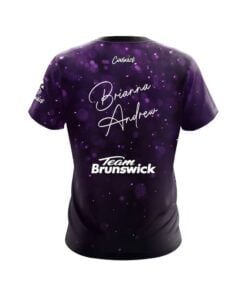 Alternative view of Brunswick Brianna Andrew Purple Glitter CoolWick Bowling Jersey