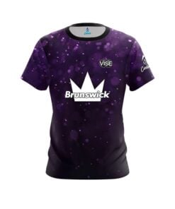 Brunswick Brianna Andrew Purple Glitter CoolWick Bowling Jersey