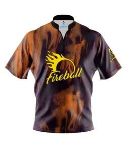 Ebonite Fireball Purple Gold Fast Track CoolWick Bowling Jersey