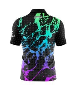 Alternative view of Geometric Graffiti Fast Track CoolWick Bowling Jersey