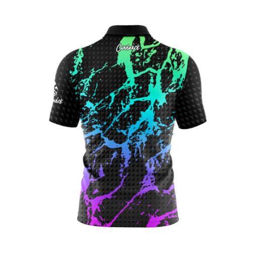 Geometric Graffiti Fast Track CoolWick Bowling Jersey - Image 2
