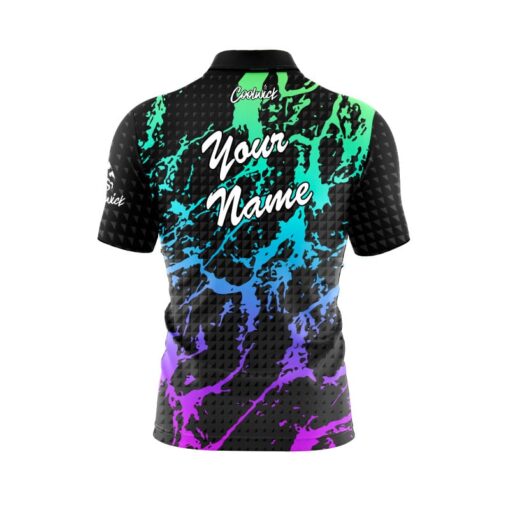 Geometric Graffiti Fast Track CoolWick Bowling Jersey - Image 3