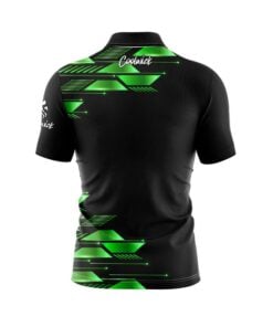 Alternative view of Green Luxury Strikes Fast Track CoolWick Bowling Jersey