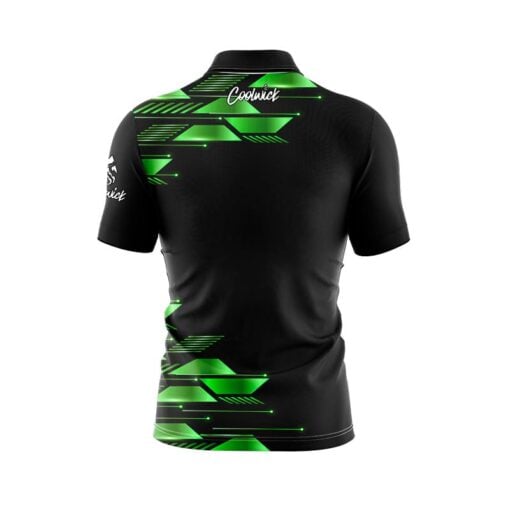 Green Luxury Strikes Fast Track CoolWick Bowling Jersey - Image 2