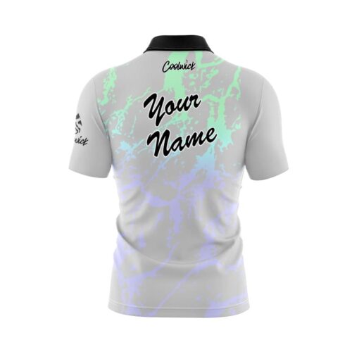 Grey Graffiti Fast Track CoolWick Bowling Jersey - Image 3