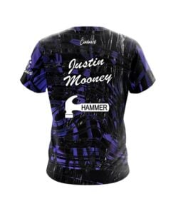 Alternative view of Hammer Justin Mooney Diamond Obsidian CoolWick Bowling Jersey