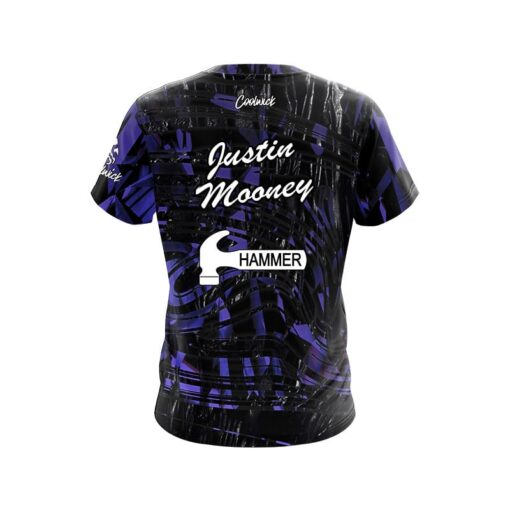 Hammer Justin Mooney Diamond Obsidian CoolWick Bowling Jersey - Image 2