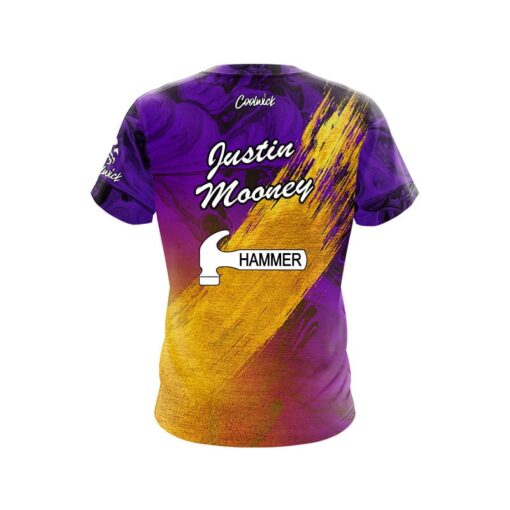 Hammer Justin Mooney Marble Gold CoolWick Bowling Jersey - Image 2