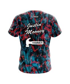 Alternative view of Hammer Justin Mooney Red Crust Marble CoolWick Bowling Jersey