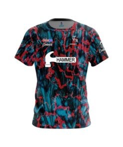 Hammer Justin Mooney Red Crust Marble CoolWick Bowling Jersey