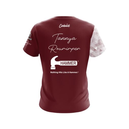 Hammer Tannya Roumimper Maroon Ice CoolWick Bowling Jersey - Image 2