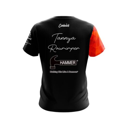 Hammer Tannya Roumimper Orange Ice CoolWick Bowling Jersey - Image 2