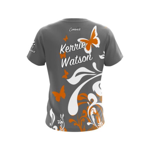 Kerrie Watson Butterfly Grey CoolWick Bowling Jersey - Image 2